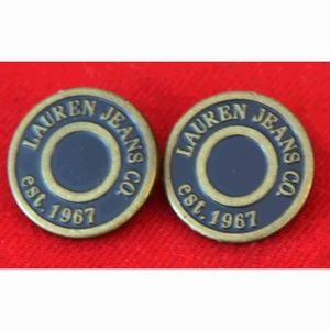 Two Ralph Lauren Jeans Co Metal Jacket Buttons